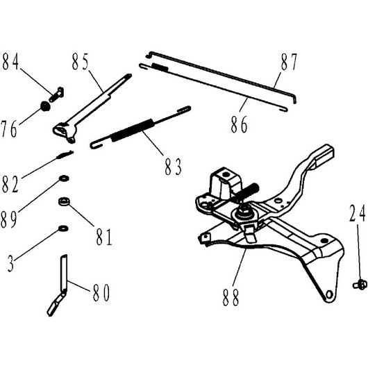 Тяга и рычаги Champion GTP101E после 2021 года